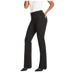 Betabrand Black Bootcut Dress Pants Yoga DPYP Ponte Knit Large